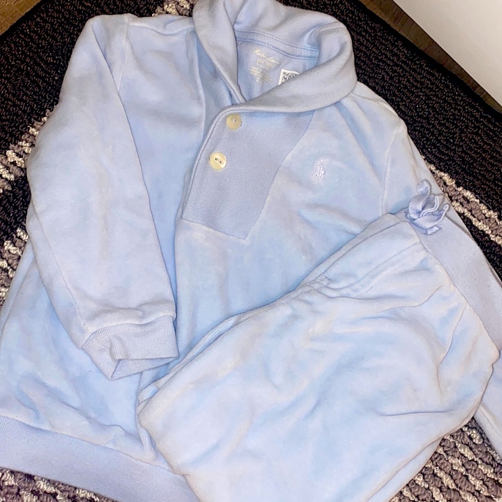Ralph Lauren baby velour tracksuit 24 months x